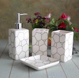 Keramik-Badezimmer-Set (4 Stück)